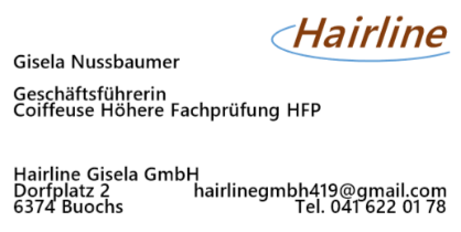 Hairline Visitenkarte